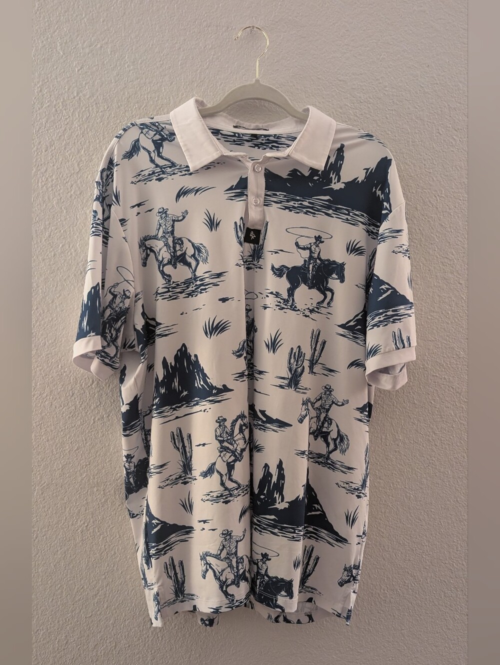 Byrd Gang "Cowboy Stuff" XL Golf Polo